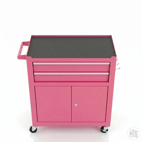 PINK 2 Drawer, 2 Door trolley-Furniture-Generic-Melbourne Tattoo Supplies