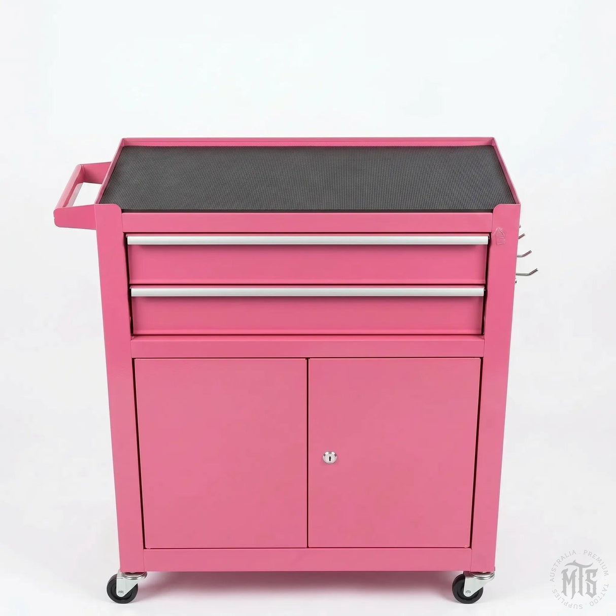 PINK 2 Drawer, 2 Door trolley-Furniture-Generic-Melbourne Tattoo Supplies