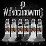 POCH'S Monochromatic Set - WORLD FAMOUS-tattoo ink-World Famous-1oz-Melbourne Tattoo Supplies