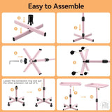 Pink Portable Workstation Tray-Furniture-Generic-Melbourne Tattoo Supplies