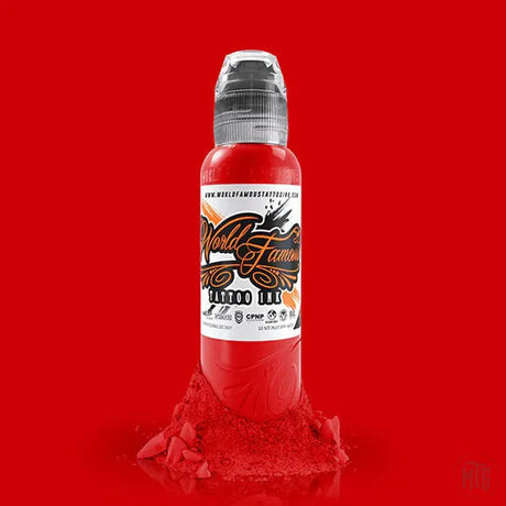 RED HOT - WORLD FAMOUS-tattoo ink-World Famous-Melbourne Tattoo Supplies
