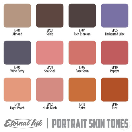 Ron Russo Portrait Skin Tones Set-tattoo ink-Eternal Ink-Melbourne Tattoo Supplies