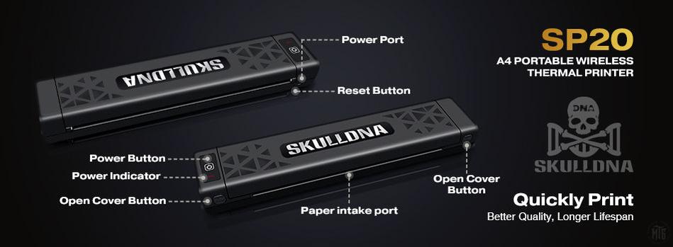 SKULLDNA Bluetooth stencil printer-Tattoo Supplies-AVA-Melbourne Tattoo Supplies