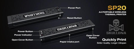 SKULLDNA Bluetooth stencil printer-Tattoo Supplies-AVA-Melbourne Tattoo Supplies