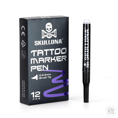 SKULLDNA TATTOO MARKER PEN-Tattoo Supplies-AVA-Single Marker-Melbourne Tattoo Supplies