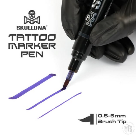 SKULLDNA TATTOO MARKER PEN-Tattoo Supplies-AVA-Single Marker-Melbourne Tattoo Supplies