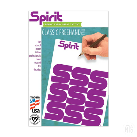 SPIRIT - FREEHAND-Tattoo Supplies-Spirit-Pack of 10 Sheets-Melbourne Tattoo Supplies
