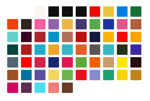 Radiant 65 colour Ink Set