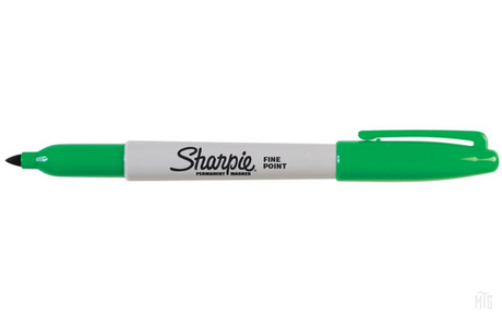 Sharpie - Fine Point Permanent Marker-Consumables-Sharpie-Green-Melbourne Tattoo Supplies