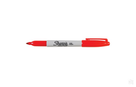Sharpie - Fine Point Permanent Marker-Consumables-Sharpie-Red-Melbourne Tattoo Supplies
