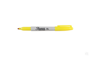 Sharpie - Fine Point Permanent Marker-Consumables-Sharpie-Yellow-Melbourne Tattoo Supplies