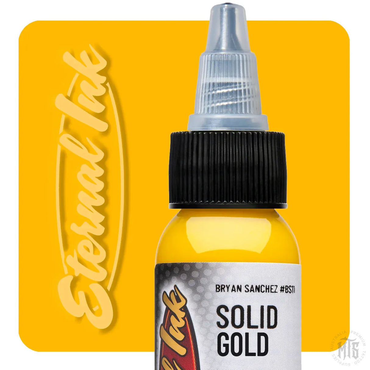 Solid Gold Watercolor - Bryan Sanchez Watercolor Series Eternal Ink-tattoo ink-Eternal Ink-Melbourne Tattoo Supplies