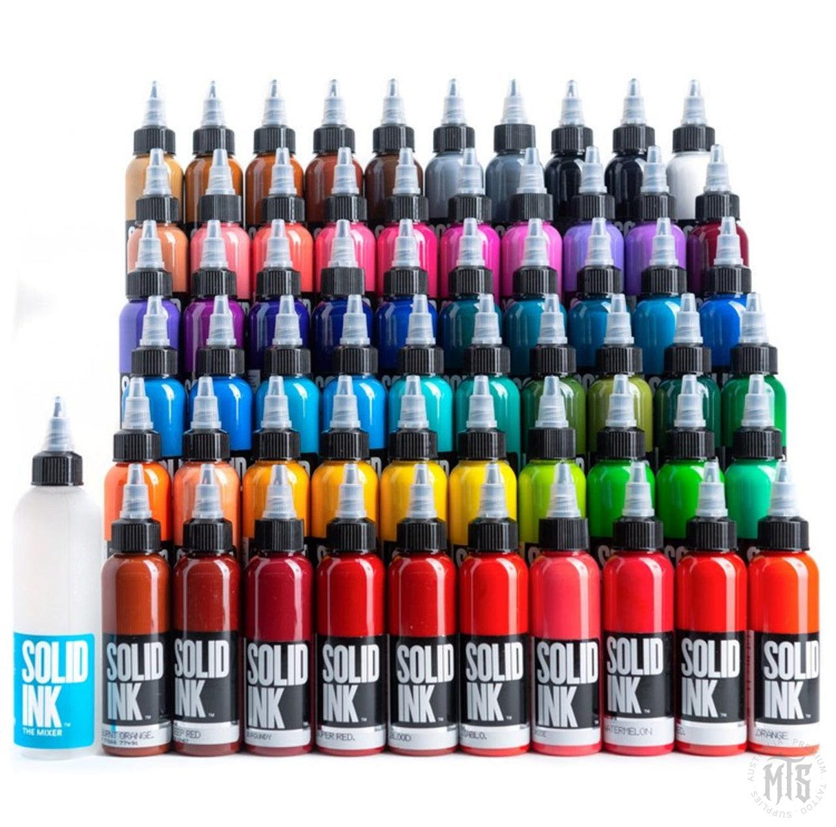 Solid Ink 75 COLORS SET-tattoo ink-Solid Ink-1oz-Melbourne Tattoo Supplies