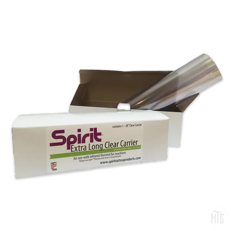 Spirit Extra Long Clear Carrier 28"-Tattoo Supplies-Spirit-Melbourne Tattoo Supplies