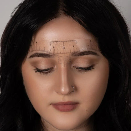 Disposable Eyebrow Ruler Stickers — Roll of 50
