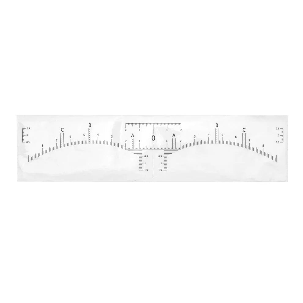 Disposable Eyebrow Ruler Stickers — Roll of 50