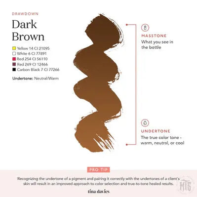 Tina Davies x Perma Blend - Dark Brown-tattoo ink-Tina Davies-Melbourne Tattoo Supplies