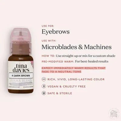 Tina Davies x Perma Blend - Dark Brown-tattoo ink-Tina Davies-Melbourne Tattoo Supplies