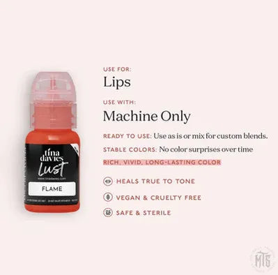 Tina Davies x Perma Blend - LUST - Flame-tattoo ink-Tina Davies-Melbourne Tattoo Supplies