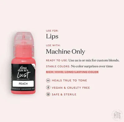 Tina Davies x Perma Blend - LUST - Peach-tattoo ink-Tina Davies-Melbourne Tattoo Supplies