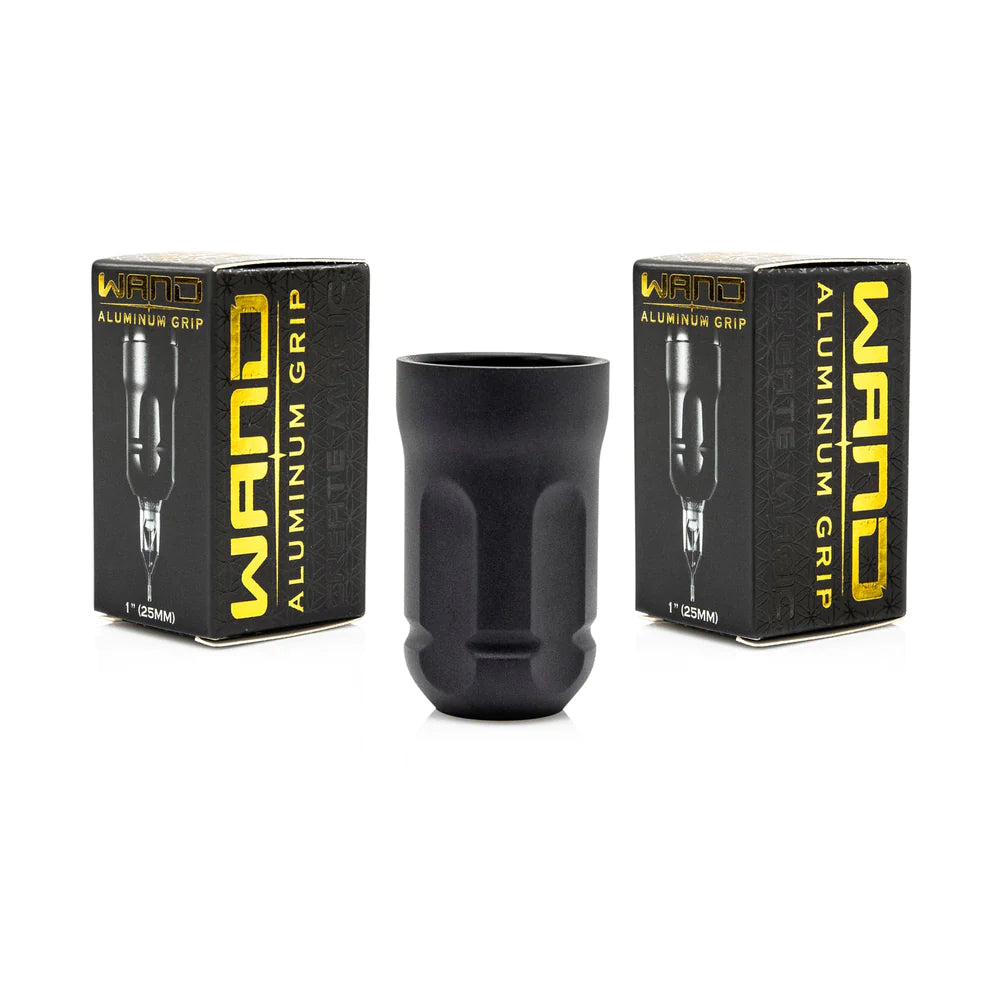 Wand Aluminum Grip - Bishop - Matte Black 1"