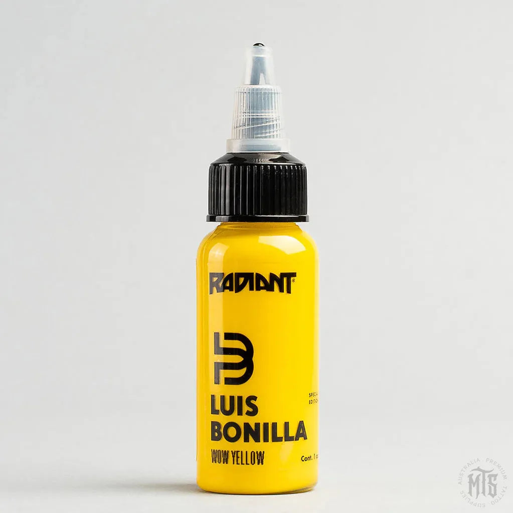 WOW YELLOW - RADIANT LUIS BONILLA SERIES-tattoo ink-Radiant Ink-Melbourne Tattoo Supplies