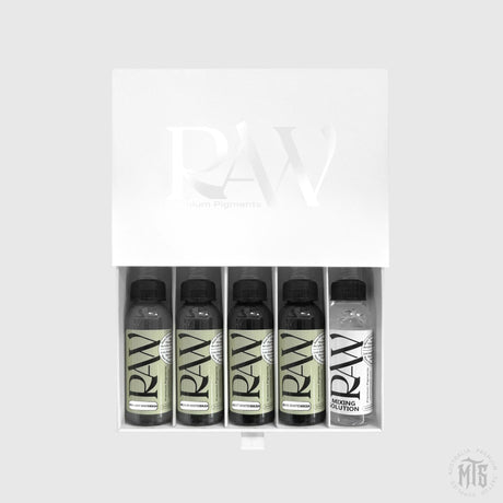 White Wash Set - Raw-tattoo ink-Raw Pigments-1oz-Melbourne Tattoo Supplies