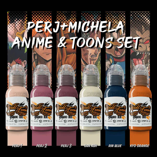 PERJ-MICHELA ANIME & TOONS SET 1OZ- World Famous