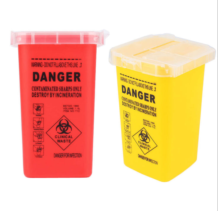 1L Sharps bin container