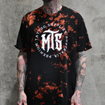 MTS - BLEACH SPLATTER WHITE LOGO TEE