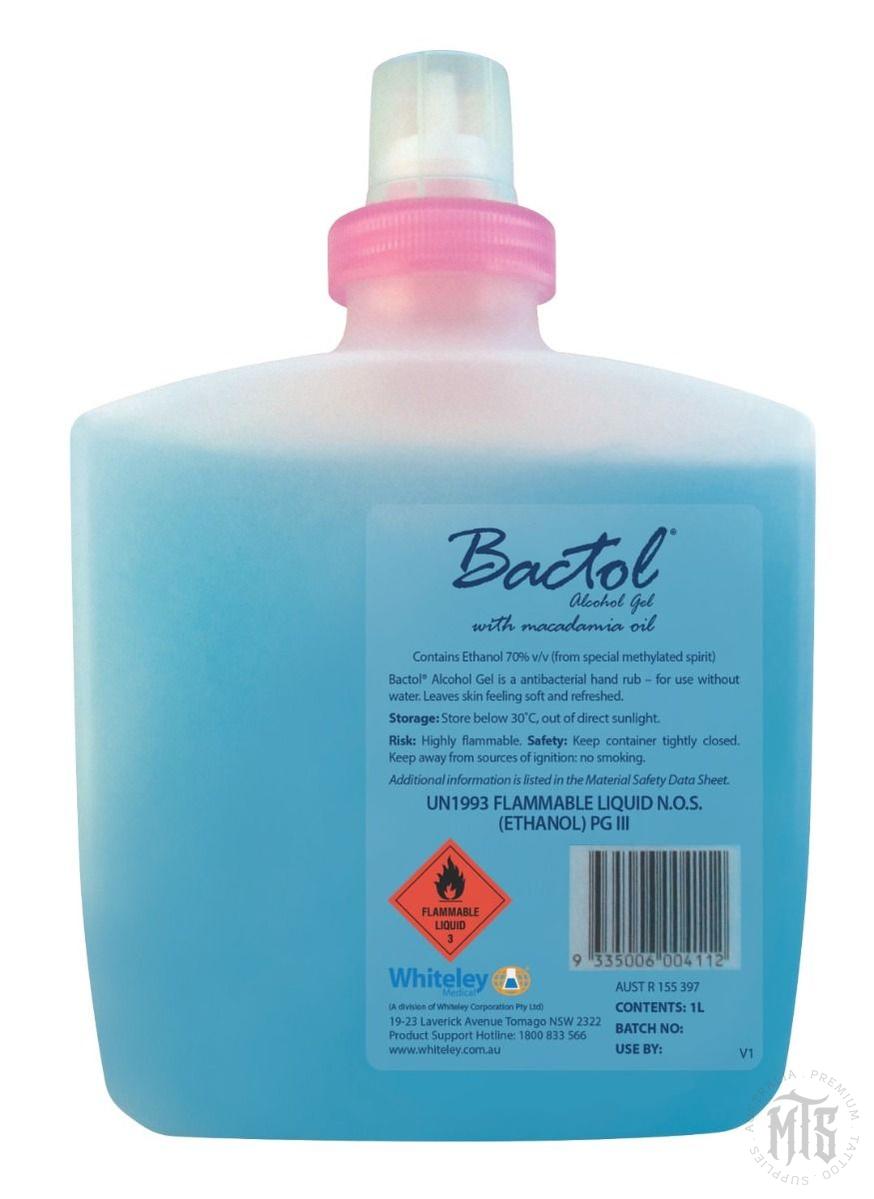 Bactol Blue - Hand sanitiser-Consumables-Whiteley-500ml-Melbourne Tattoo Supplies