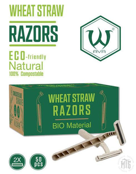 Bio RAZORS - Wheat Straw single use 5 Pack-Consumables-AVA-Melbourne Tattoo Supplies