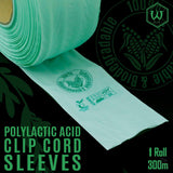 CLIP CORD SLEEVES AVA 1 ROLL X 300MTR-Consumables-AVA-Melbourne Tattoo Supplies