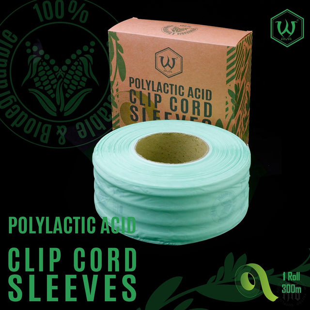 CLIP CORD SLEEVES AVA 1 ROLL X 300MTR-Consumables-AVA-Melbourne Tattoo Supplies