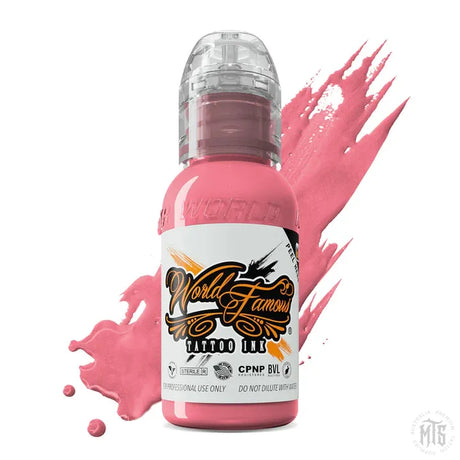 FLYING PIG PINK - WORLD FAMOUS-tattoo ink-World Famous-Melbourne Tattoo Supplies