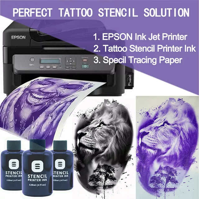 Tattoo Stencil Ink 4oz for Inkjet Printer