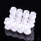 Hex Ink Cups - connectable-Consumables-Generic-White-Melbourne Tattoo Supplies