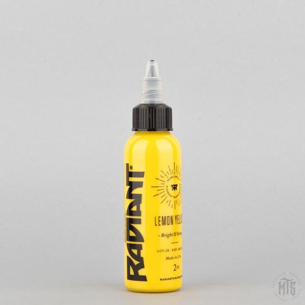 Lemon Yellow - Radiant ink-tattoo ink-Radiant Ink-1oz-Melbourne Tattoo Supplies