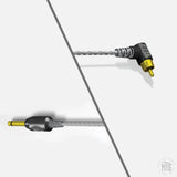 Lightweight 90 Degree RCA Cord - Bishop-Tattoo Supplies-Bishop-Grey-Melbourne Tattoo Supplies