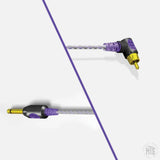 Lightweight 90 Degree RCA Cord - Bishop-Tattoo Supplies-Bishop-Purple-Melbourne Tattoo Supplies