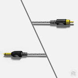 Lightweight RCA Cable - Bishop NO BOX-Tattoo Supplies-Bishop-Grey-Melbourne Tattoo Supplies