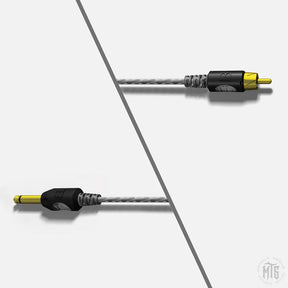 Lightweight RCA Cable - Bishop NO BOX-Tattoo Supplies-Bishop-Grey-Melbourne Tattoo Supplies