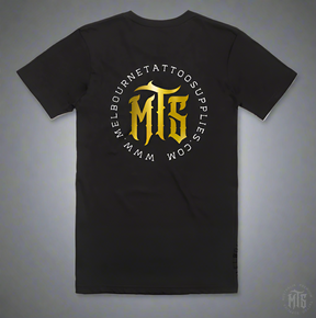 MTS - GOLD LOGO TEE-Merch-Ausmerch-S-Melbourne Tattoo Supplies
