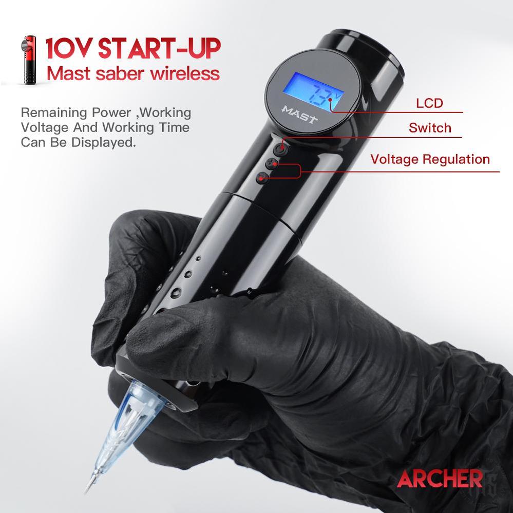 Mast Archer Wireless Tattoo Machine 3.5mm-Tattooing Machines-Mast-Black-Melbourne Tattoo Supplies