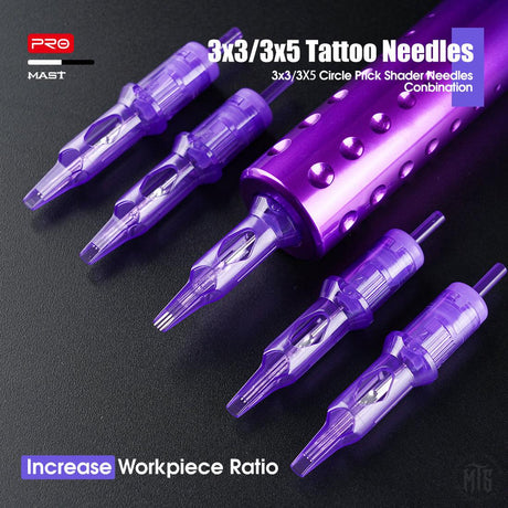Mast Pro 3x3/3x5 Needle Cartridge-Tattoo Needles-Mast-3x3-Melbourne Tattoo Supplies