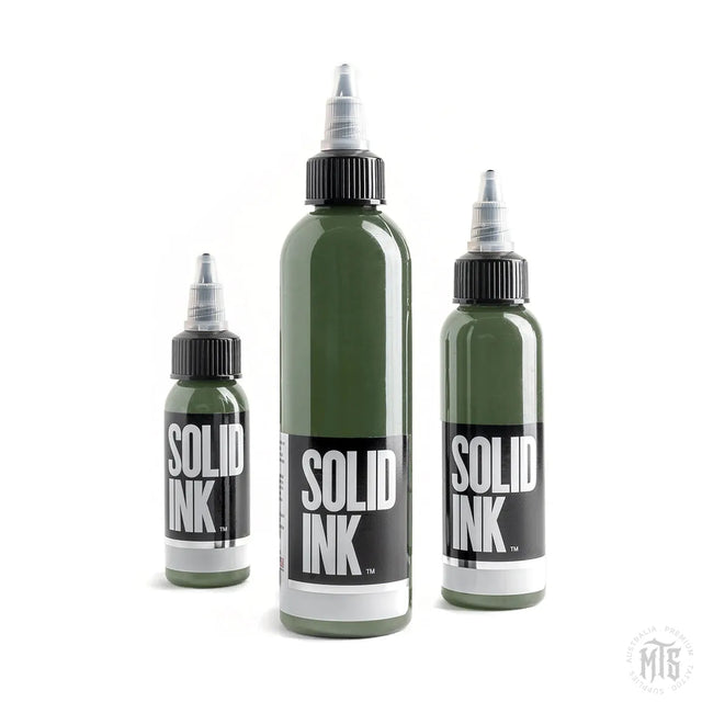 Olive - Solid Ink-tattoo ink-Solid Ink-0.5oz-Melbourne Tattoo Supplies