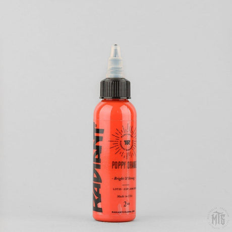 Poppy Orange - Radiant ink-tattoo ink-Radiant Ink-1oz-Melbourne Tattoo Supplies