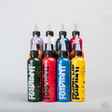 Radiant 101 colour Ink Set-tattoo ink-Radiant Ink-1oz-Melbourne Tattoo Supplies