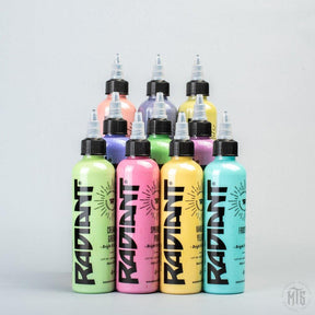 Radiant Pastel Color set-tattoo ink-Radiant Ink-1oz Set-Melbourne Tattoo Supplies