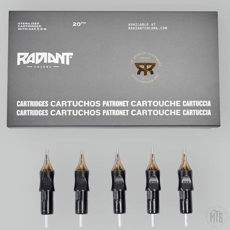 Radiant Round Liner - tattoo needle cartridge-Tattoo Needles-Radiant-12 / .35mm-01RL-Melbourne Tattoo Supplies